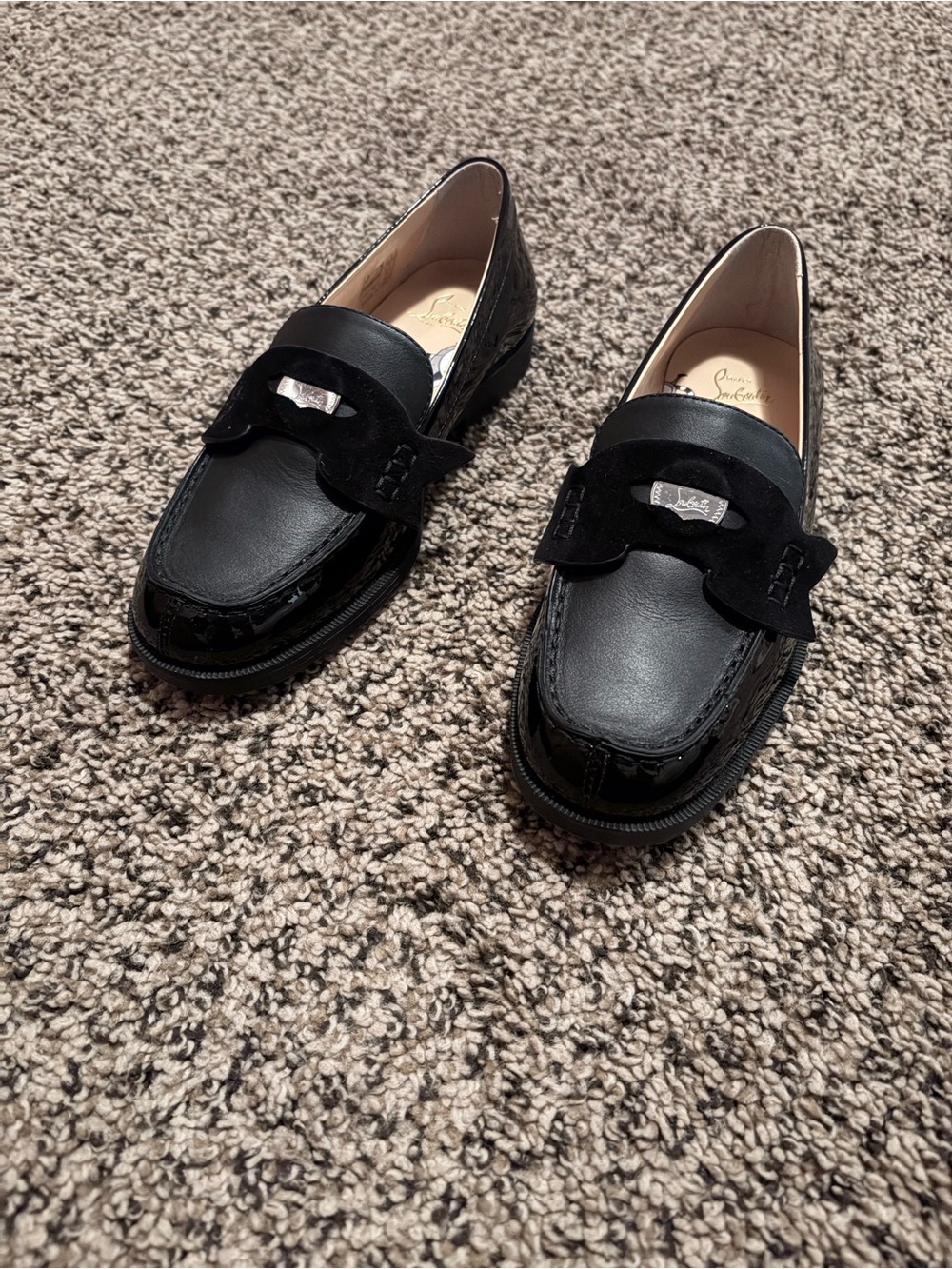 Boys black Classic Leather Loafers